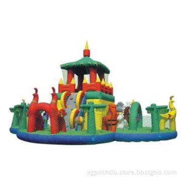 Waterproof Inflatable Bouncy Castle Happy Paradise for Amus